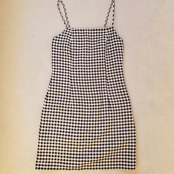 GINGHAM MINI DRESS - Picture 2 of 4